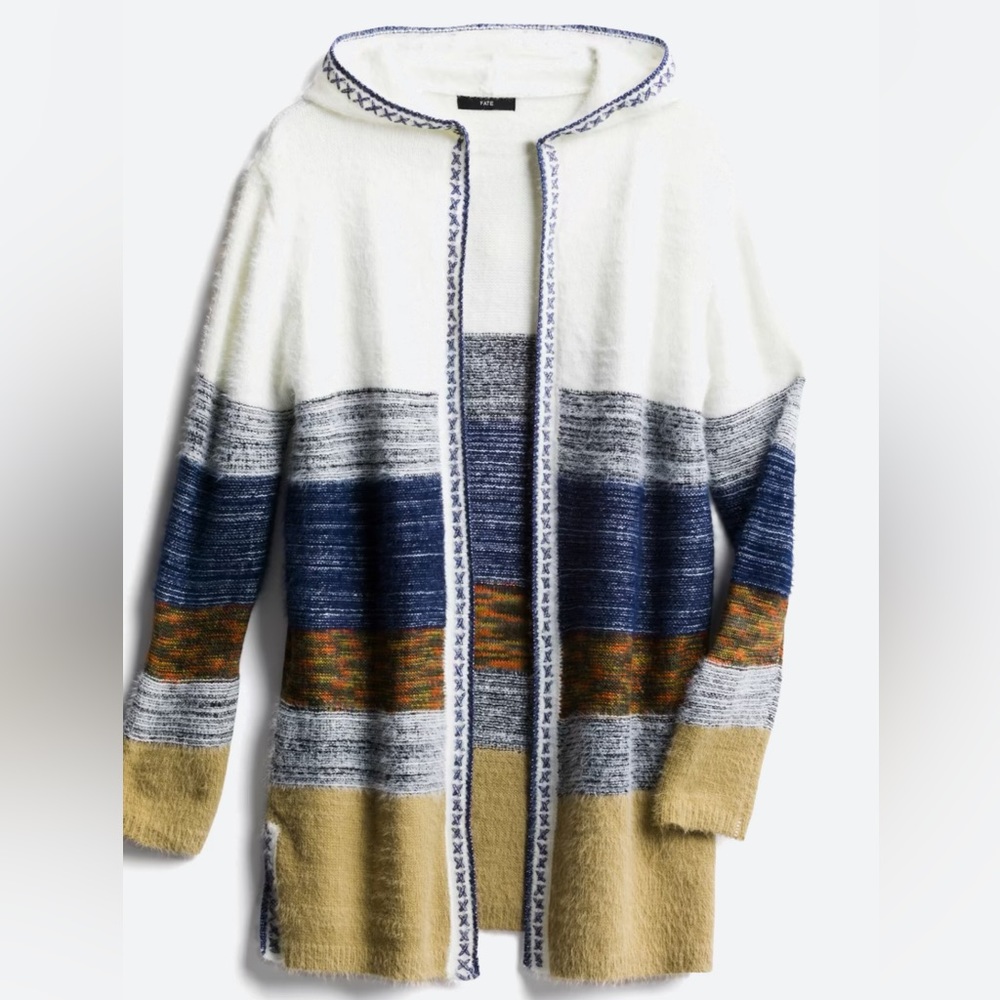 Siana Stitch Detailed Hooded Cardigan